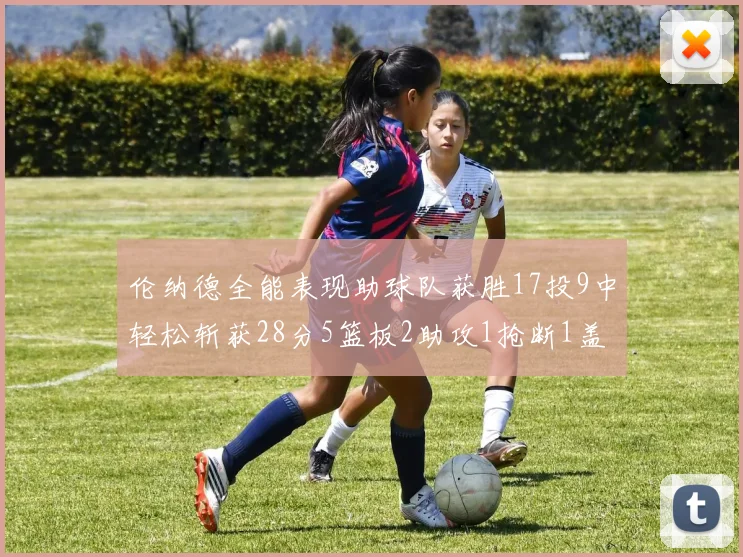 伦纳德全能表现助球队获胜17投9中轻松斩获28分5篮板2助攻1抢断1盖帽